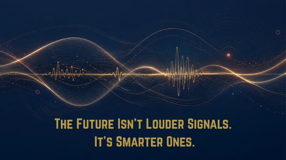 Abstract waveform representing biologically relevant signaling in body-sculpting technology.