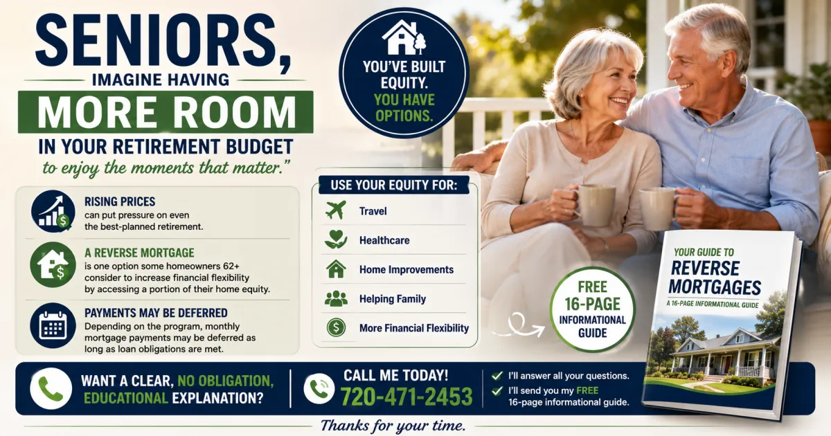 Seniors: A Reverse Mortgage Could Create More Room in Your Retirement Budget and Here Is How