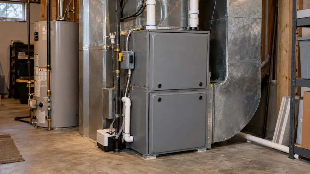 Residential furnace and ductwork setup for Heating System Installation Roy, UT.