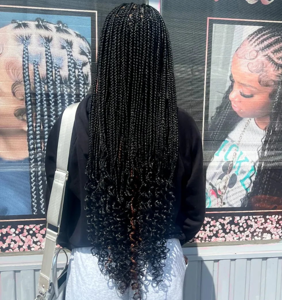 Medium Box braids