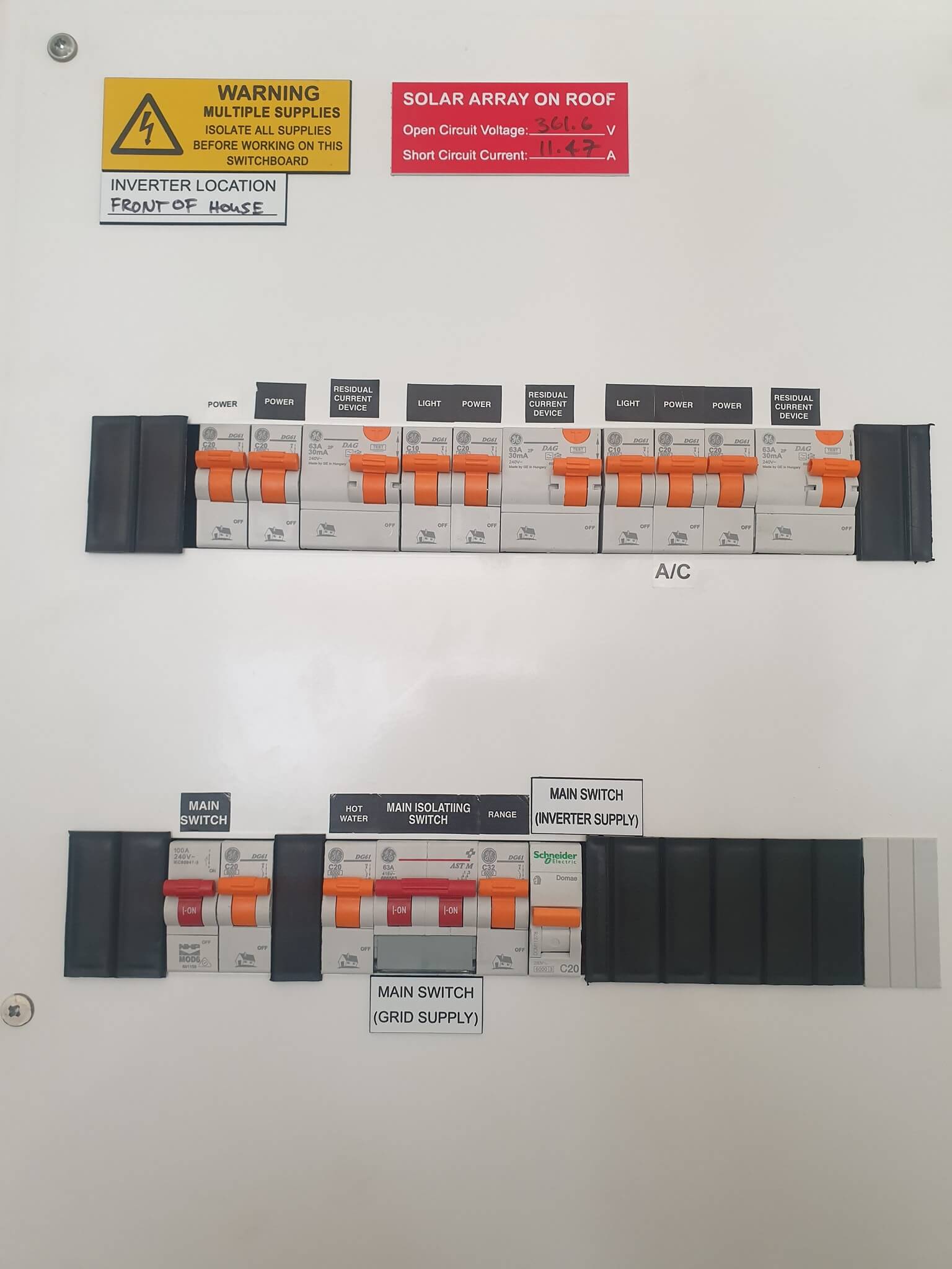 electrical compliance certificate Auckland switchboard COC