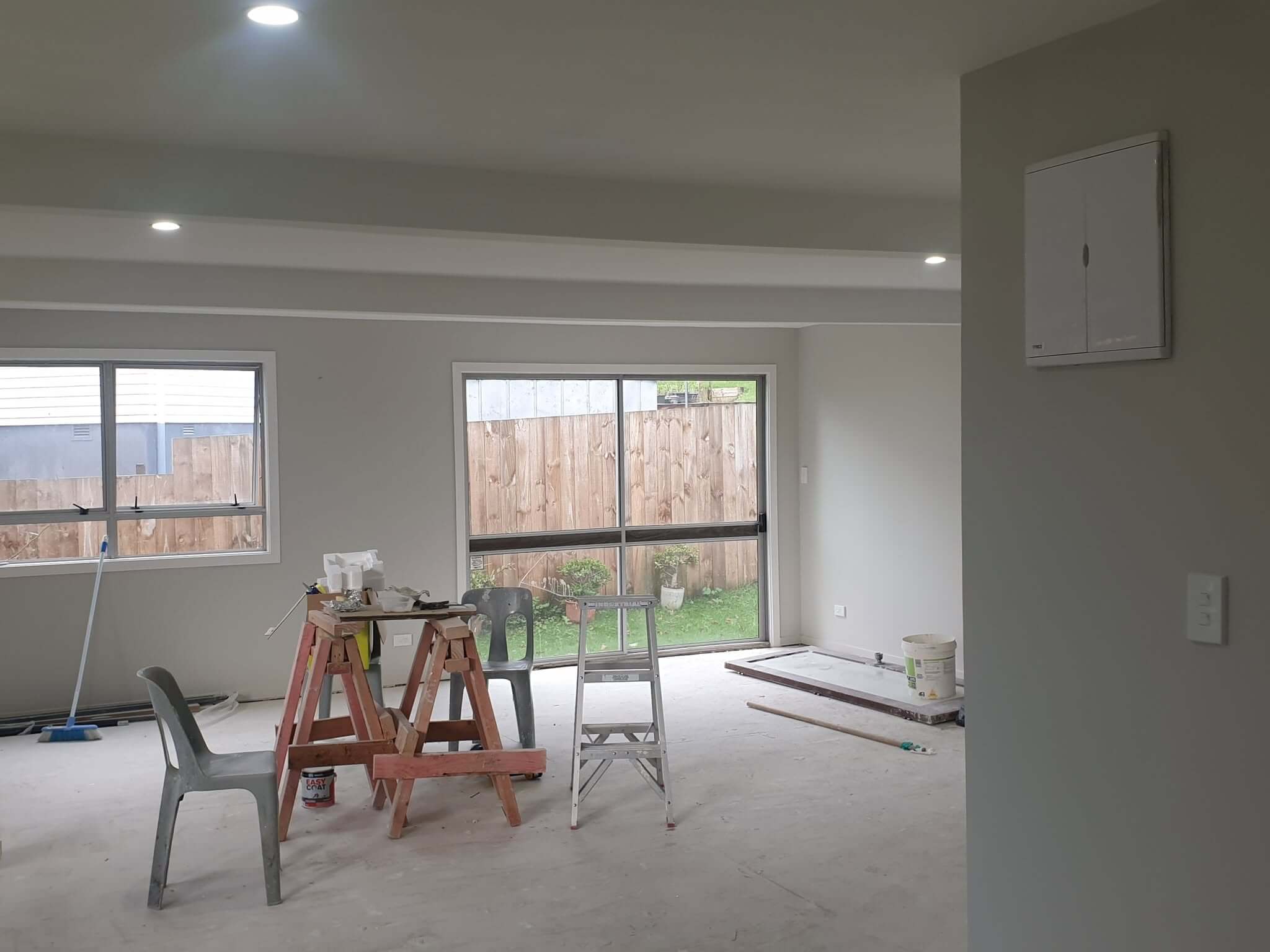 electrical and engineering services Auckland new build electrical work in progress