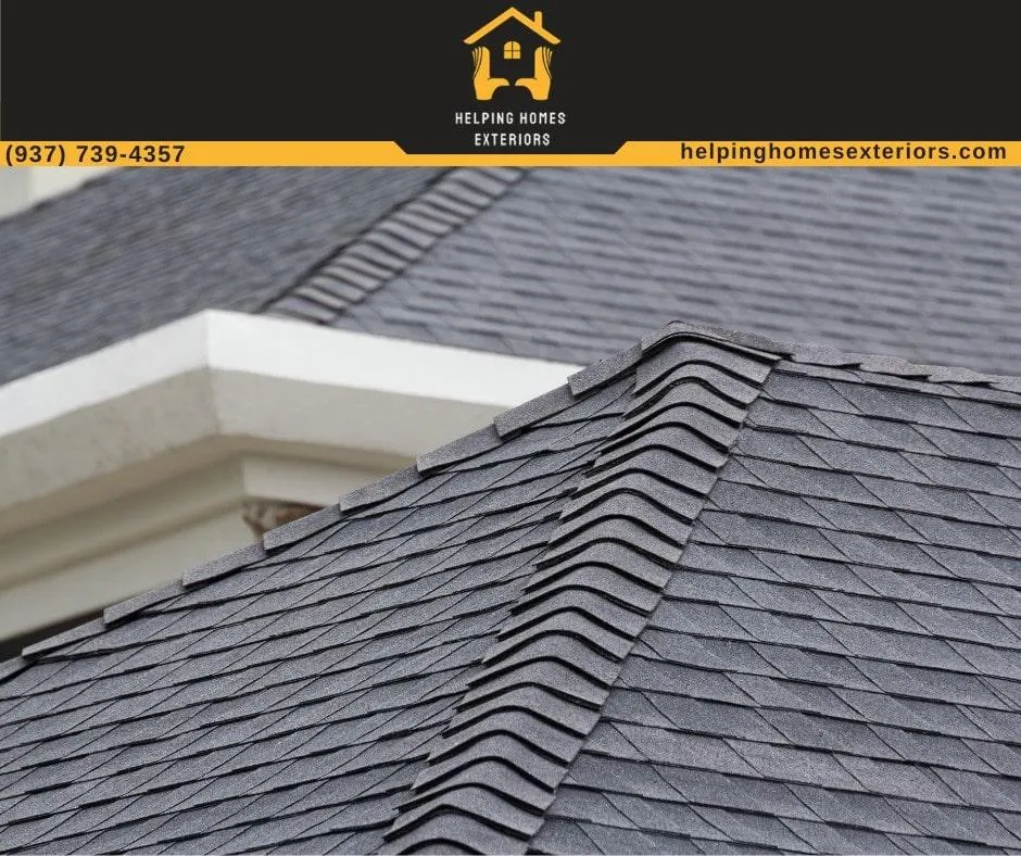 a very beautiful shingle roofing