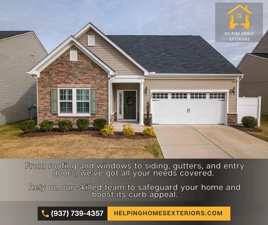 a house with a shingle roofing