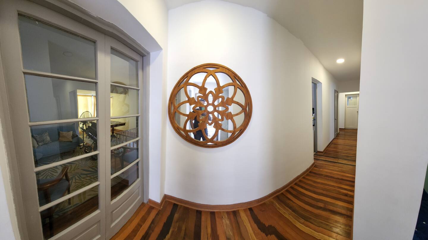 the interior of a sports car with red and black trim