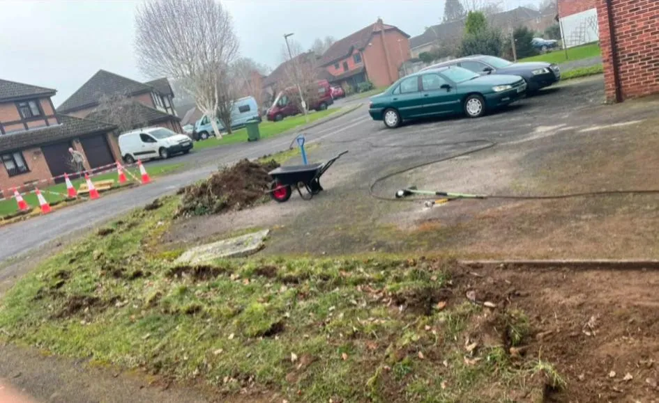 Garden rubbish removal in Alton loading green waste for disposal