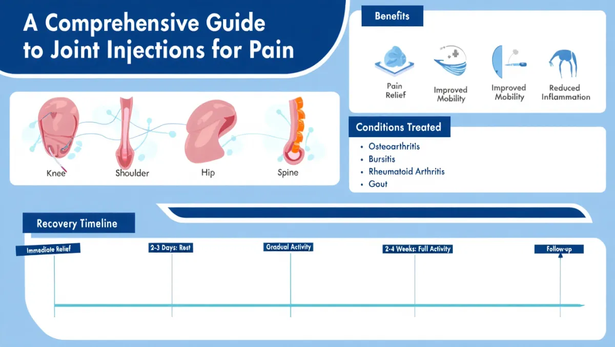 Joint Injections Comprehensive Guide Infographic