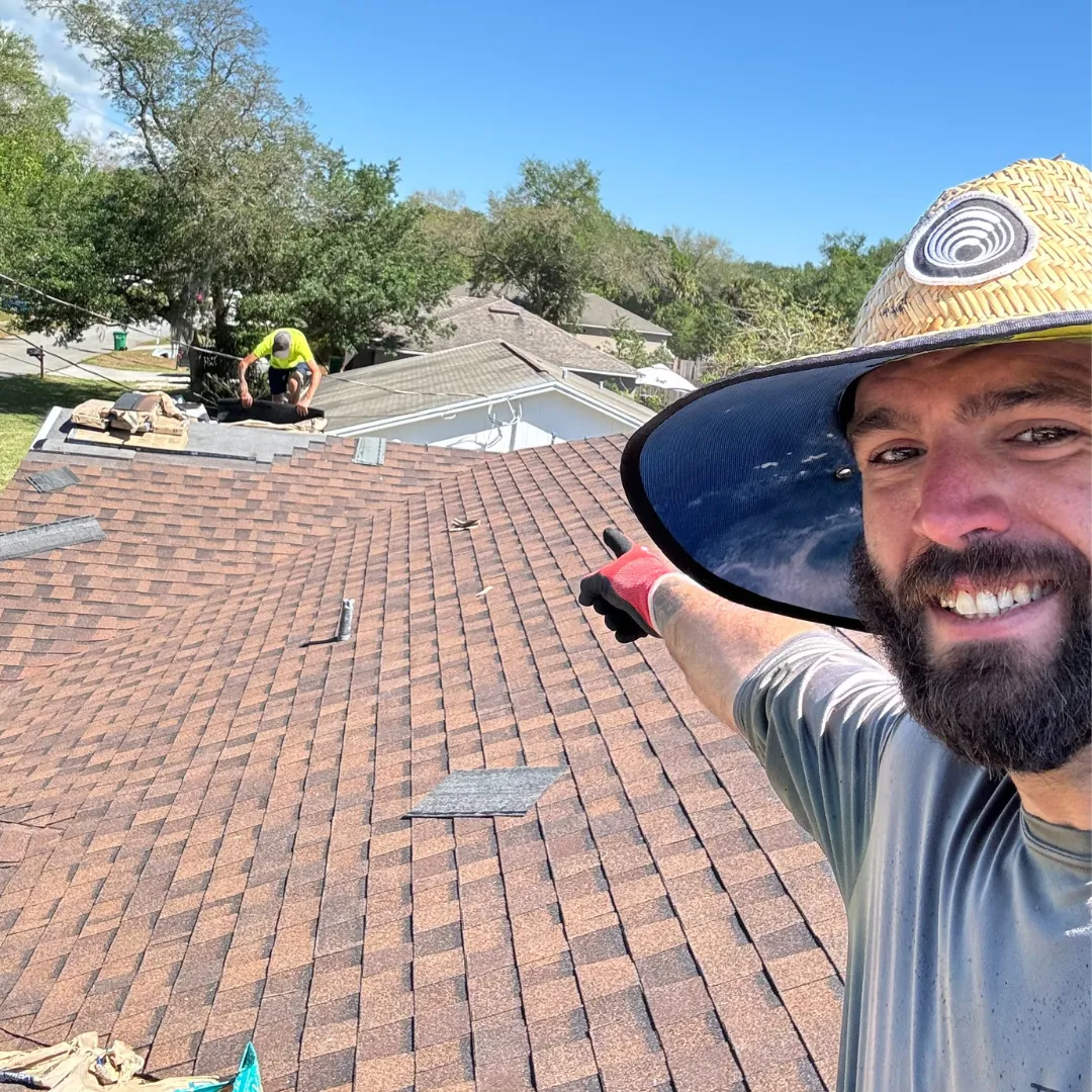 Collin on roof