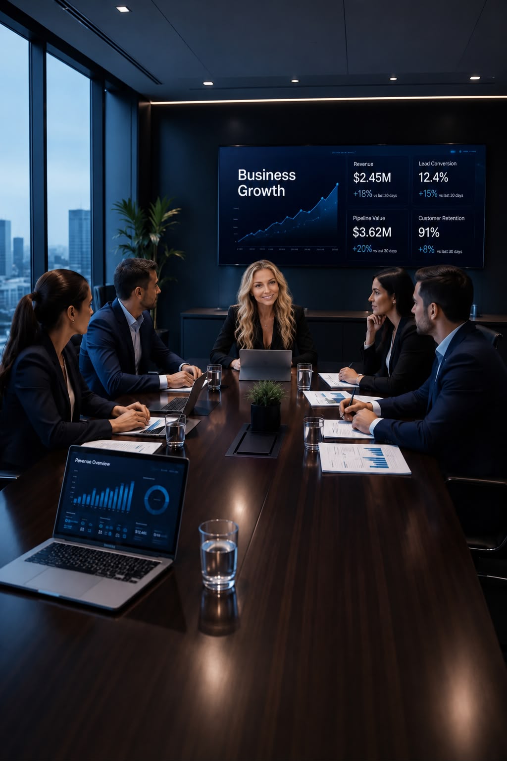 Business Fuzion team meeting and strategy session