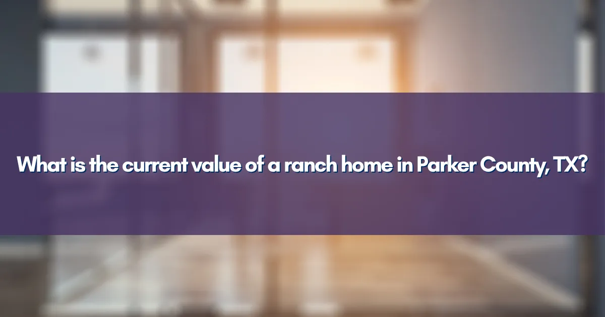 Aerial view of a luxury ranch property in Parker County, TX.