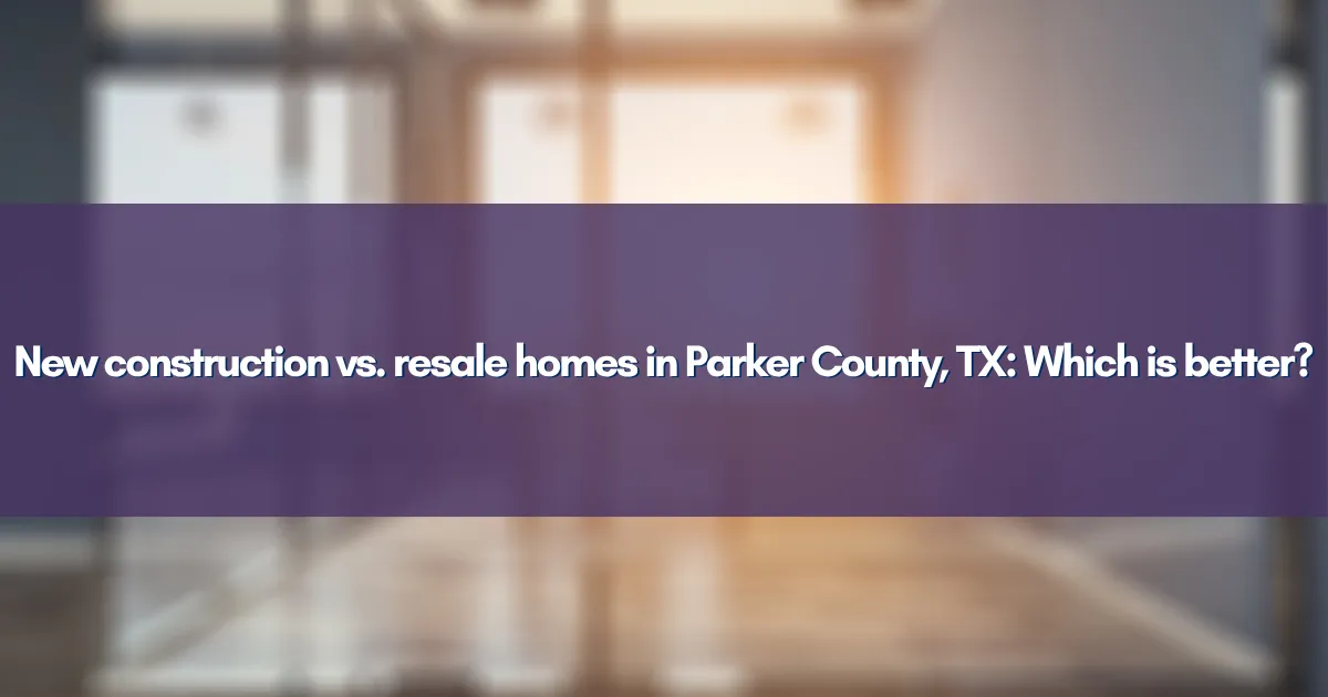 Comparison of a modern new build and a classic ranch-style resale home.