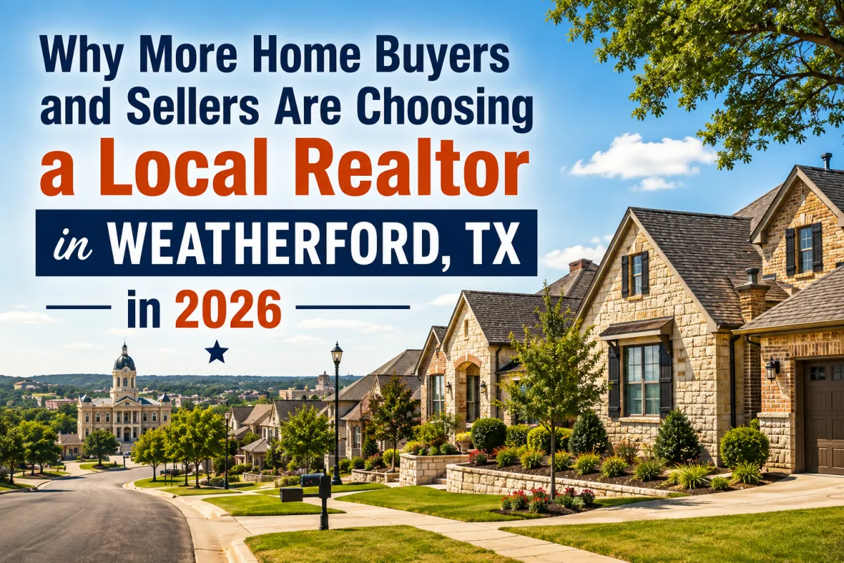 Local Realtor helping buyers find homes in Weatherford TX and Parker County