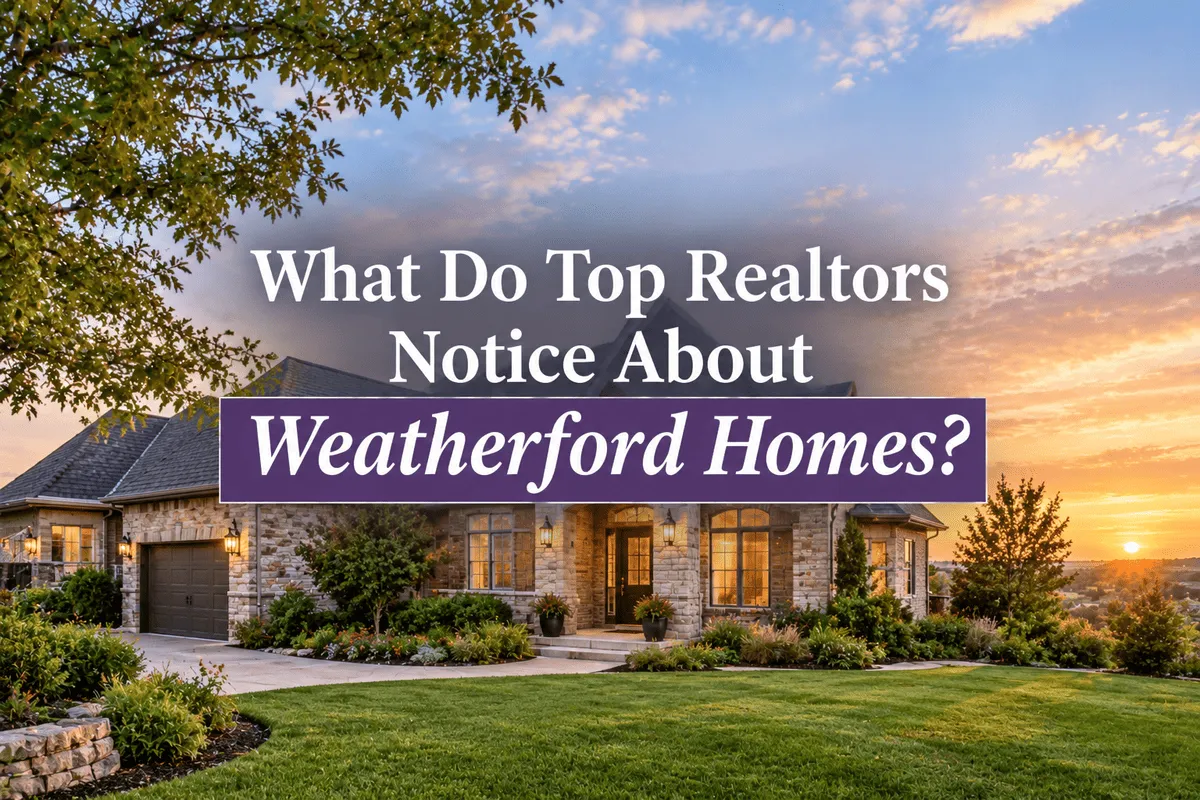 Top Realtors Notice About Weatherford Homes
