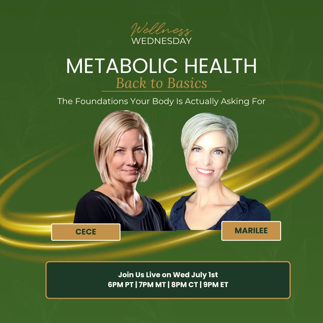 Marilee and CeCe discuss metabolic health, morning routines, protein, fiber and how activation supports the body at the cellular level on Wellness Wednesday.
