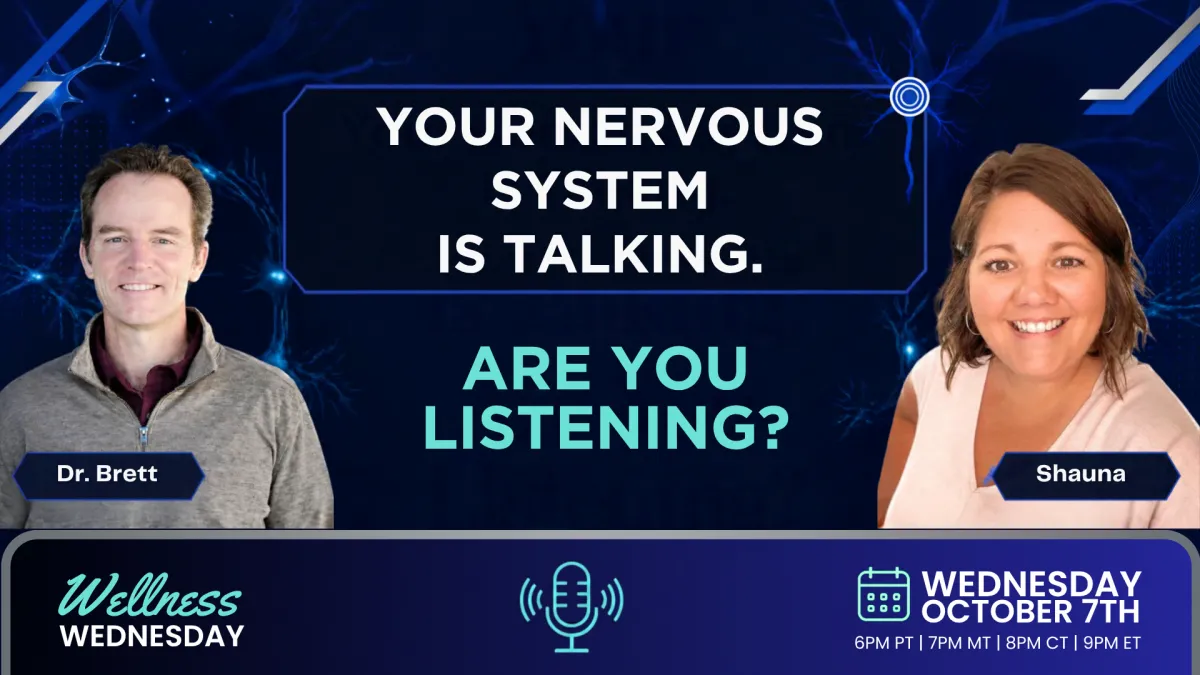 Shauna Mucklow and Dr. Brett discuss nervous system health and stress regulation on Wellness Wednesday