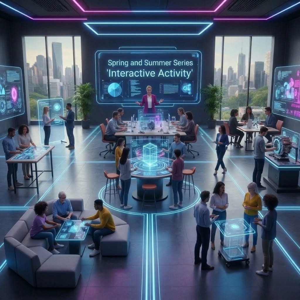 AI training workshop with professionals