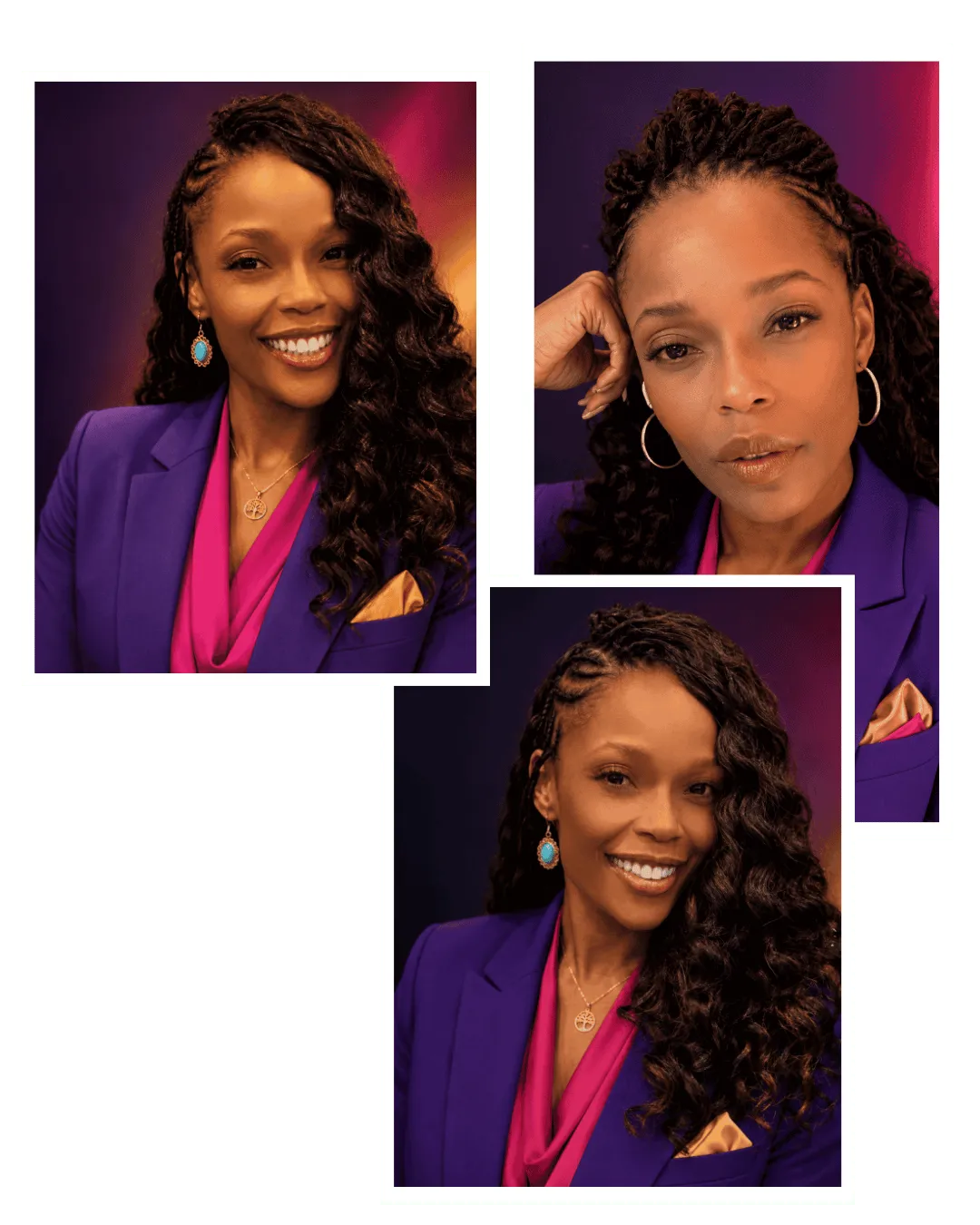 Professional portrait collage of Shakira Willoughby-Little, Founder and CEO of Technically Speaking Now, representing leadership in AI literacy, education, and future-focused learning.