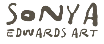 Sonya Edwards Art logo — the letters "se" in a warm gray serif, with a small period after the e.