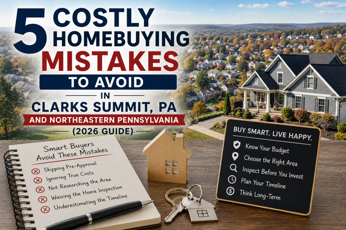 Real Estate Broker in Clarks Summit, PA helping homebuyers avoid costly mistakes when buying homes in Scranton, Clarks Summit, Moosic, Moscow, Dunmore, and Archbald.