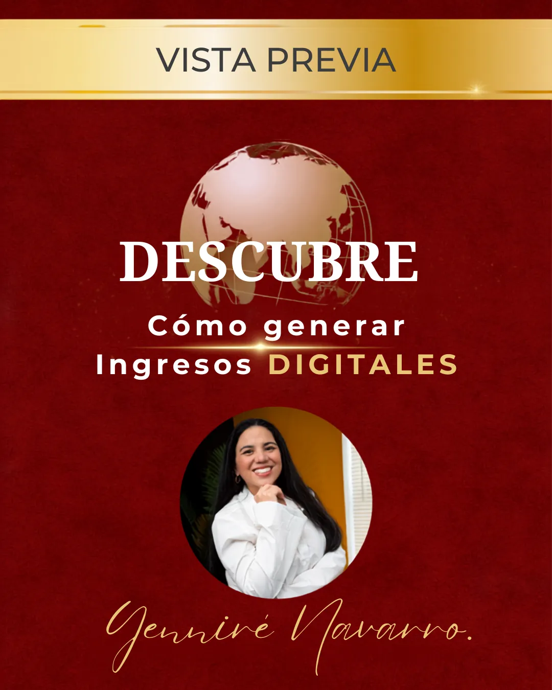 EBook 3D Mockup - Descubre Cómo Generar Ingresos Digitales