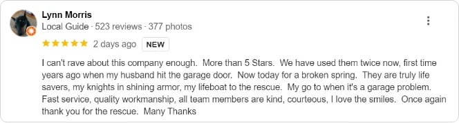 garage door company near me