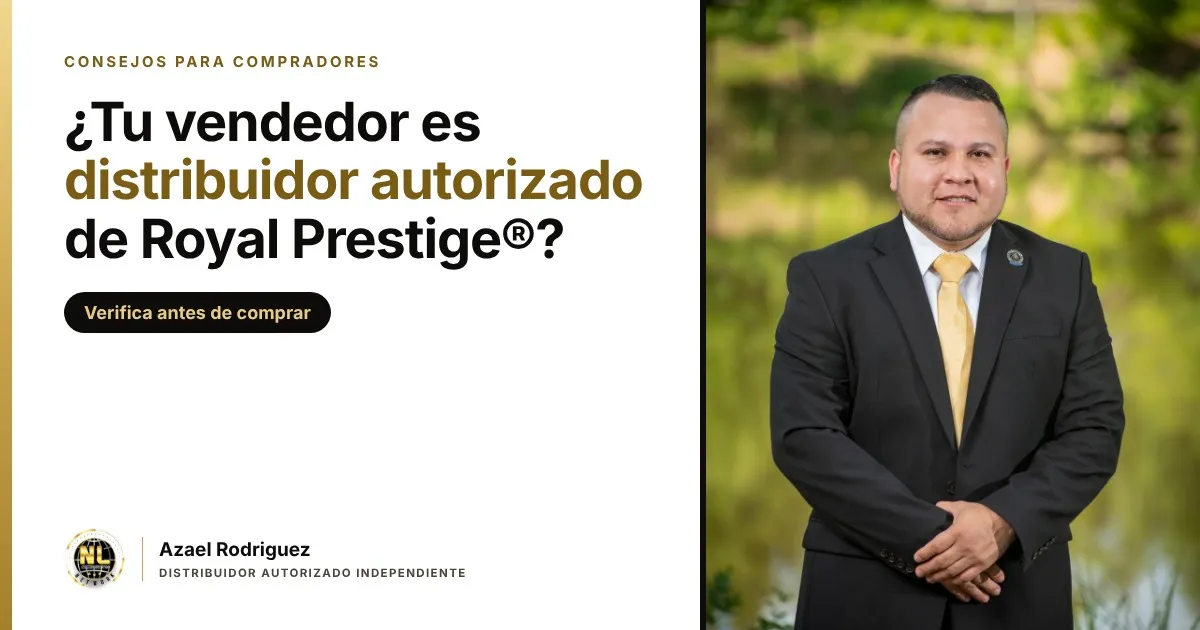 Cómo saber si un vendedor de Royal Prestige® es distribuidor autorizado