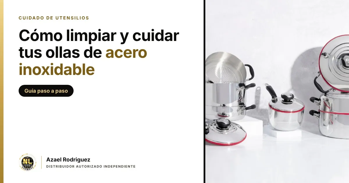 Cómo limpiar ollas de acero inoxidable: guía paso a  paso