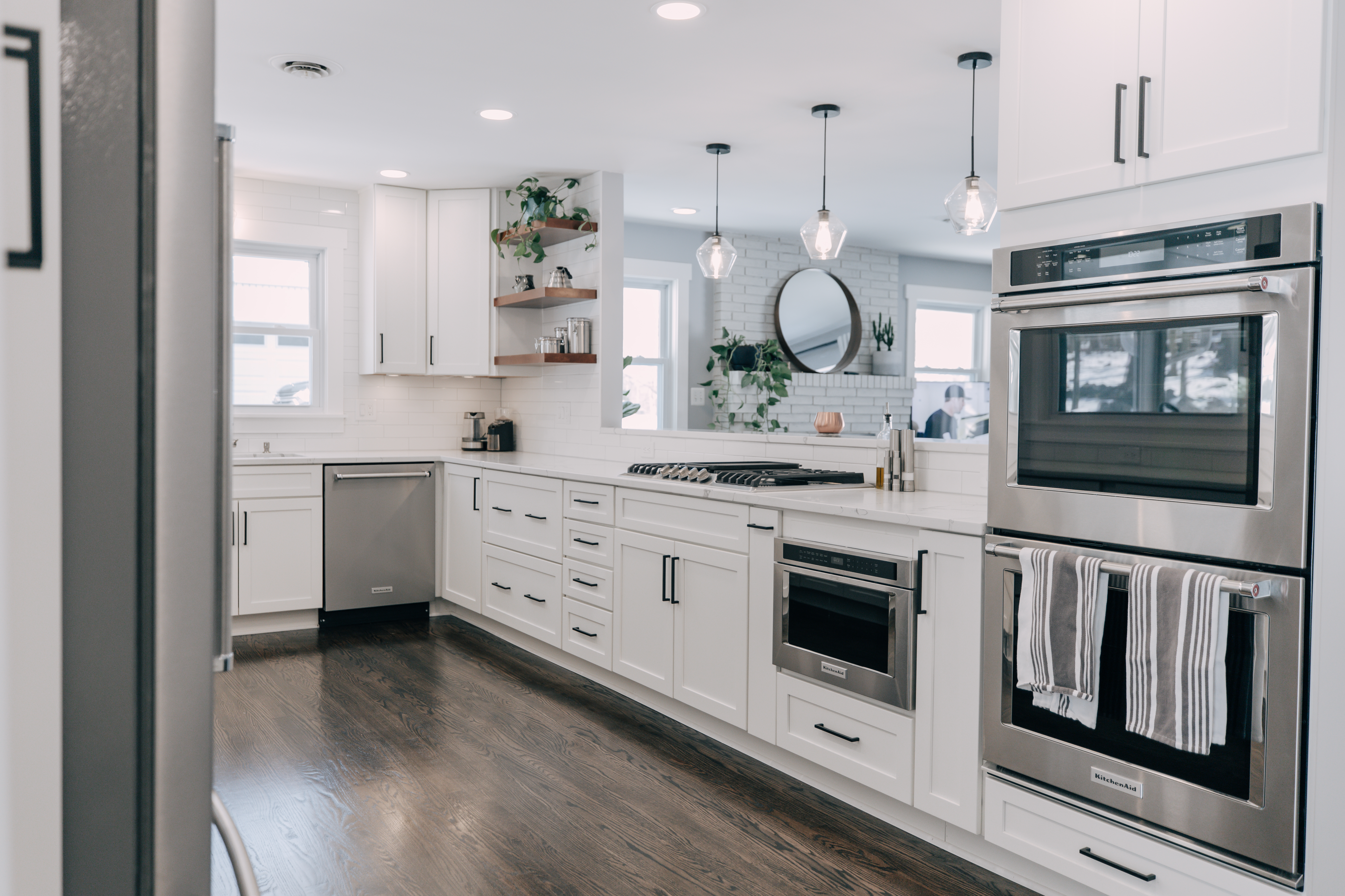 Luxury kitchen backsplash design in Chevy Chase residence