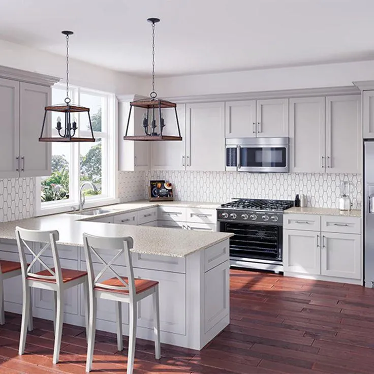 Walk-in pantry with organized shelving in Potomac kitchen