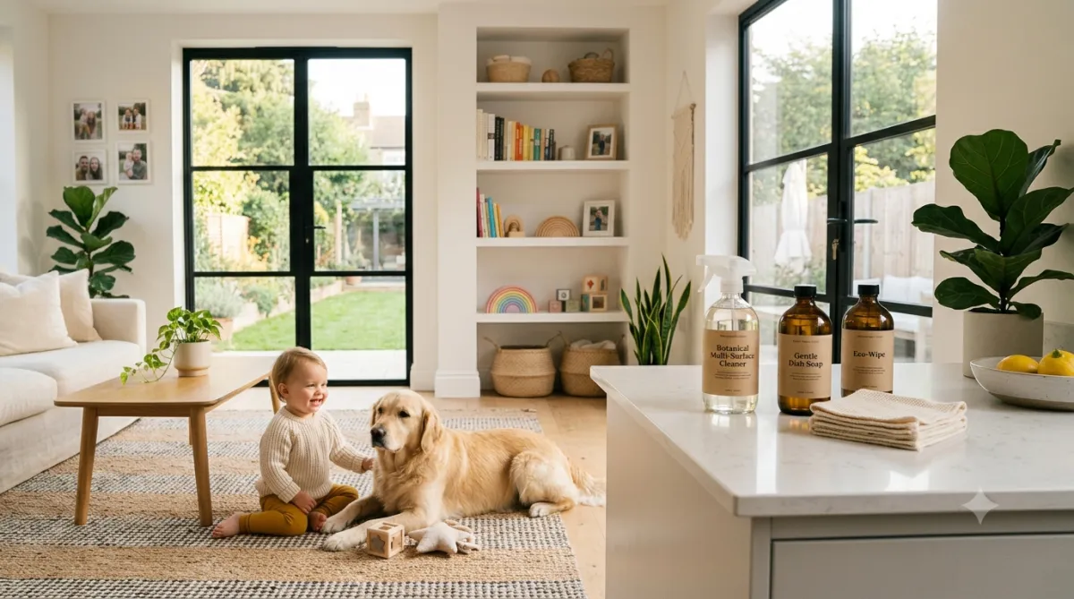 Safe Cleaning Products for Homes with Kids and Pets 