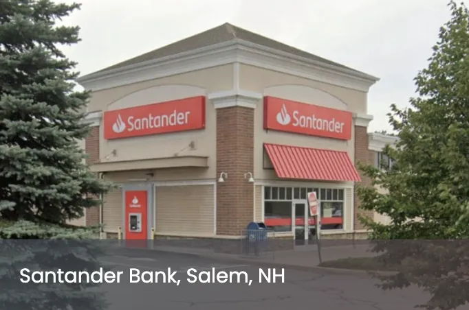 Commercial electrical work at Santander Bank, Salem NH