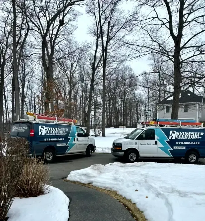 Sylvester Electric van in neighborhood