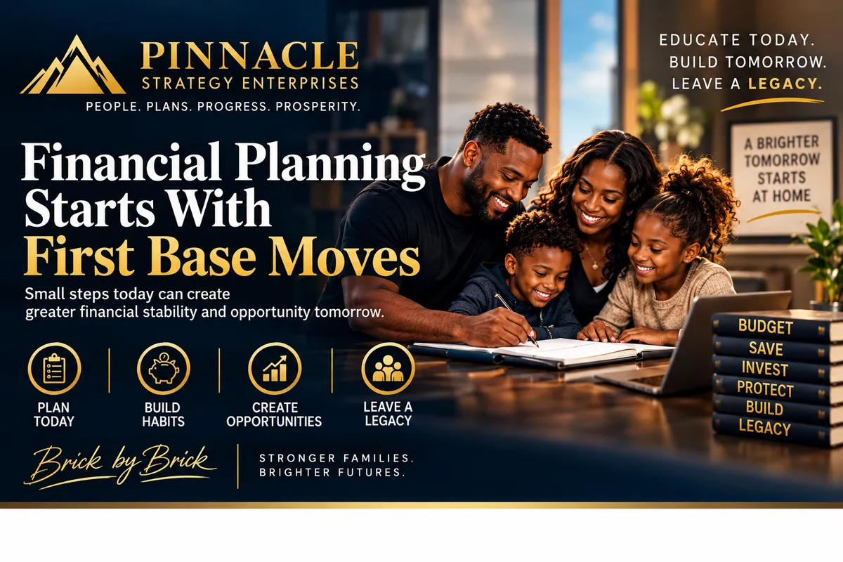 Family learning financial planning together with Pinnacle Strategy Enterprises.