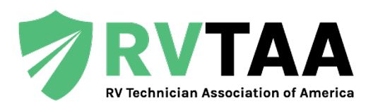 A close-up of a technician’s hands using diagnostic tools on an RV engine. A digital meter and organized tool kit are visible. The setting is outdoors, with the RV’s hood open and sunlight highlighting the workspace, emphasizing technical skill and preparedness.