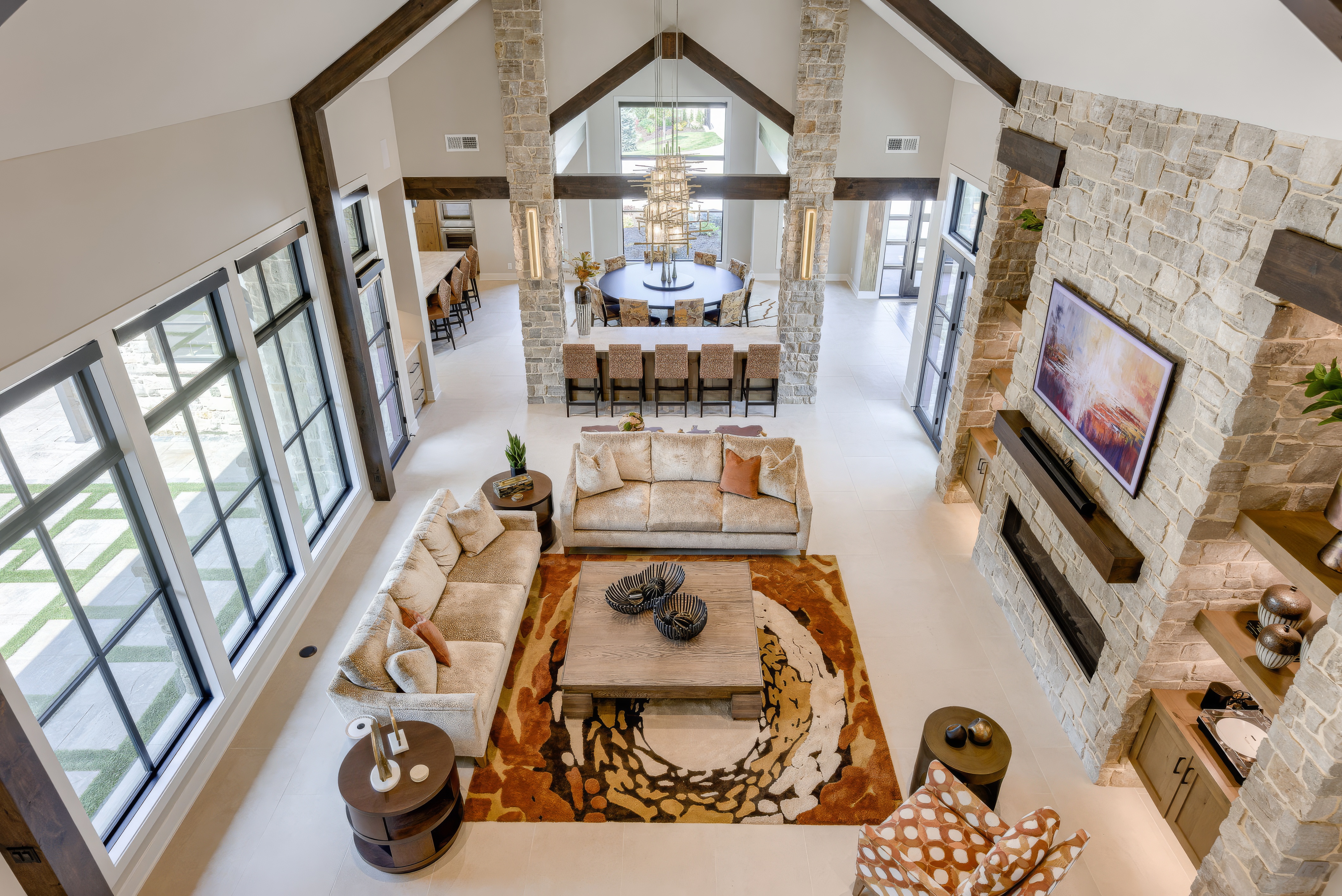 custom great room interior