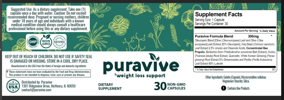 puravive ingredients