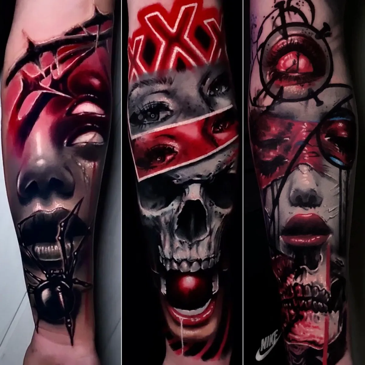 person in blue denim shorts and white nike sneakers standing on gray concrete floor