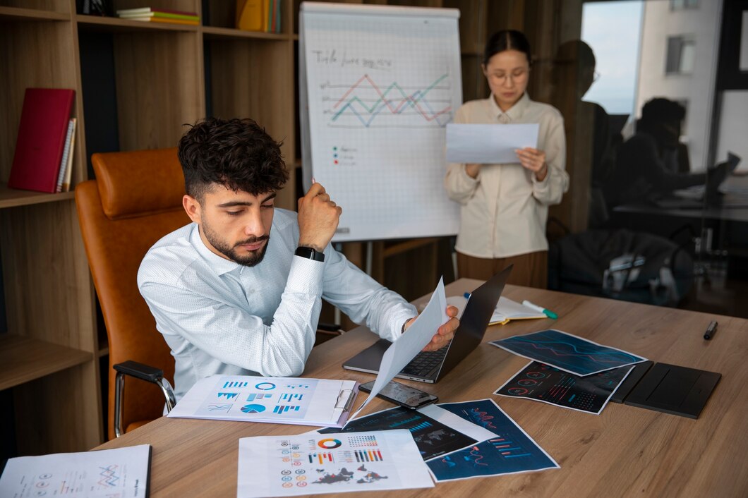 Woman looking at advice on digital media