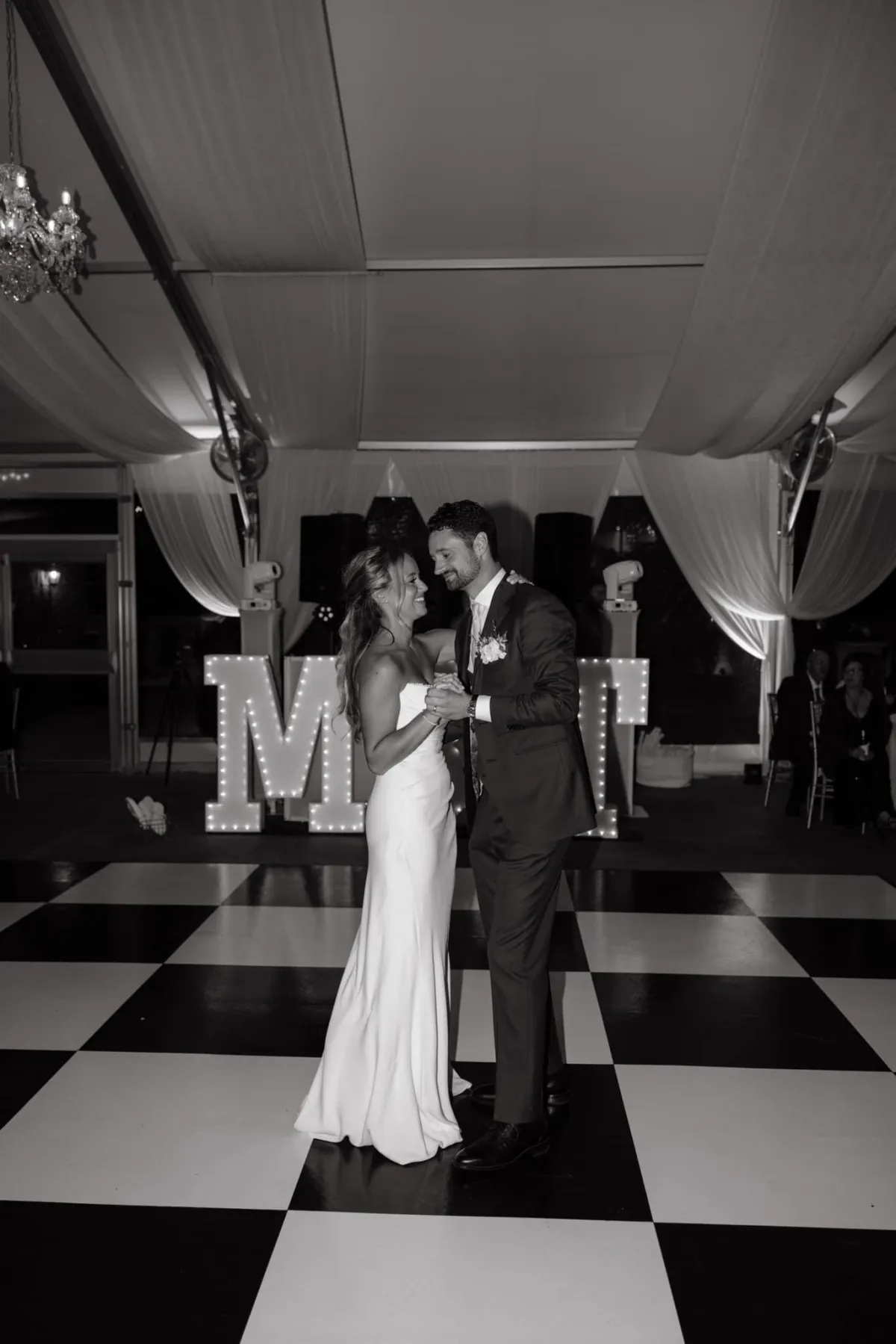 Black & White Checkered Floor