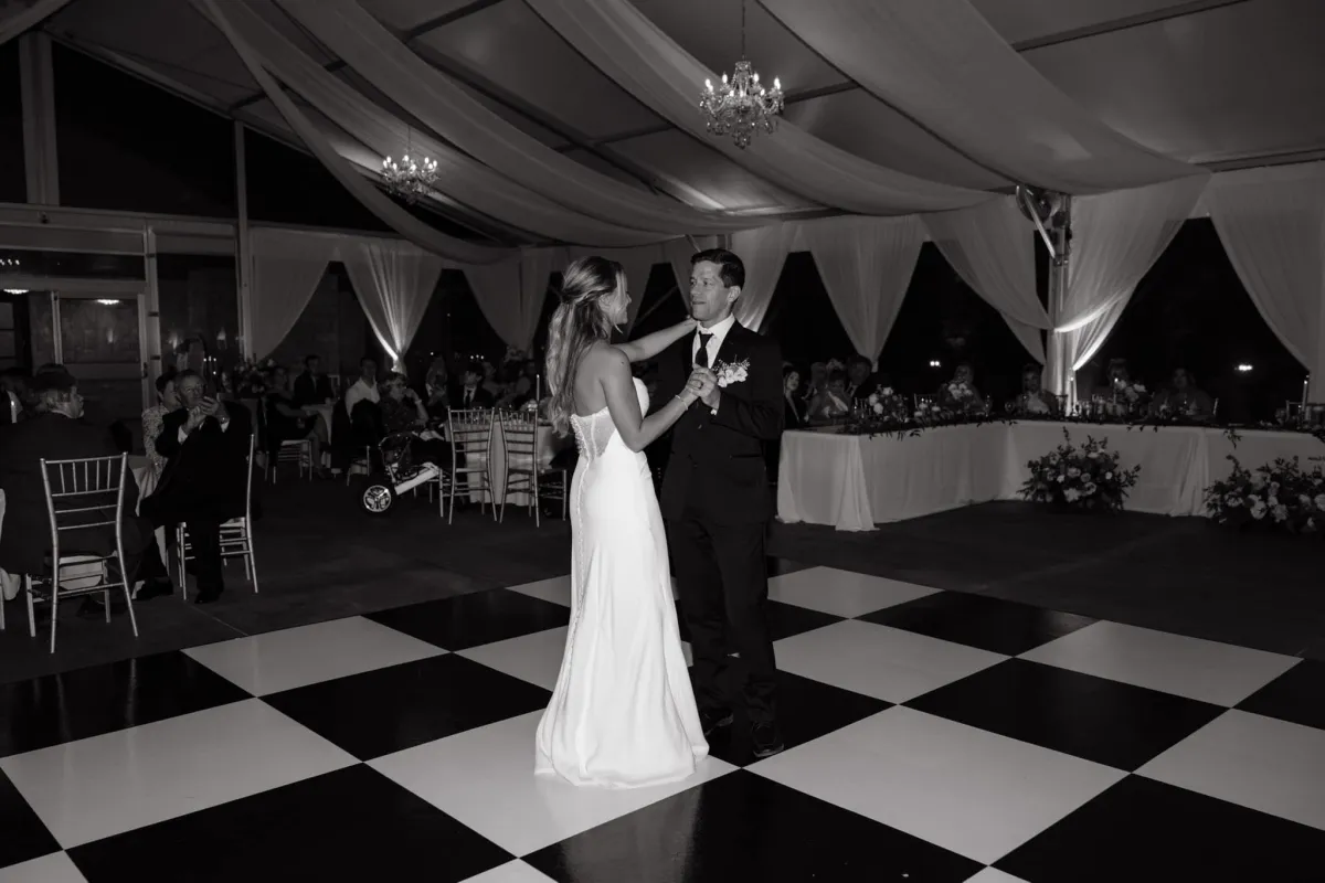 checkered dance floor
