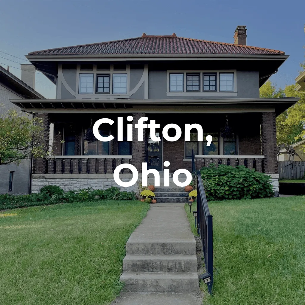 Living in Clifton, Ohio – classic four square home in the Clifton neighborhood of Cincinnati, Ohio.