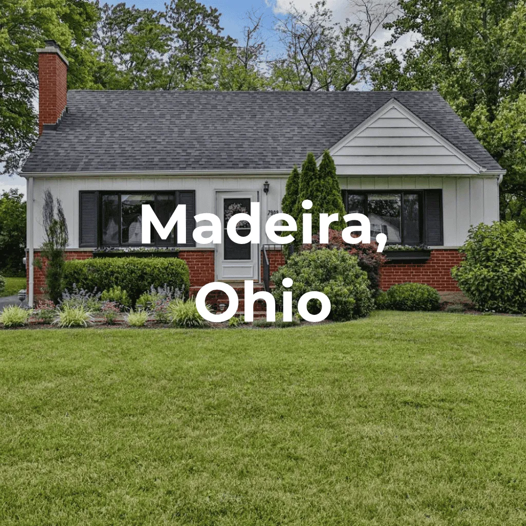 Living in Madeira, Ohio - a charming suburban neighborhood near Cincinnati and major shopping centers.