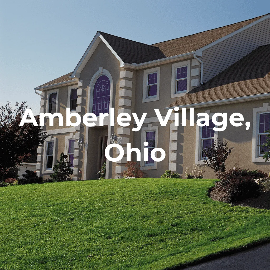Stately home in Amberley Village, suburb of Cincinnati, Ohio.