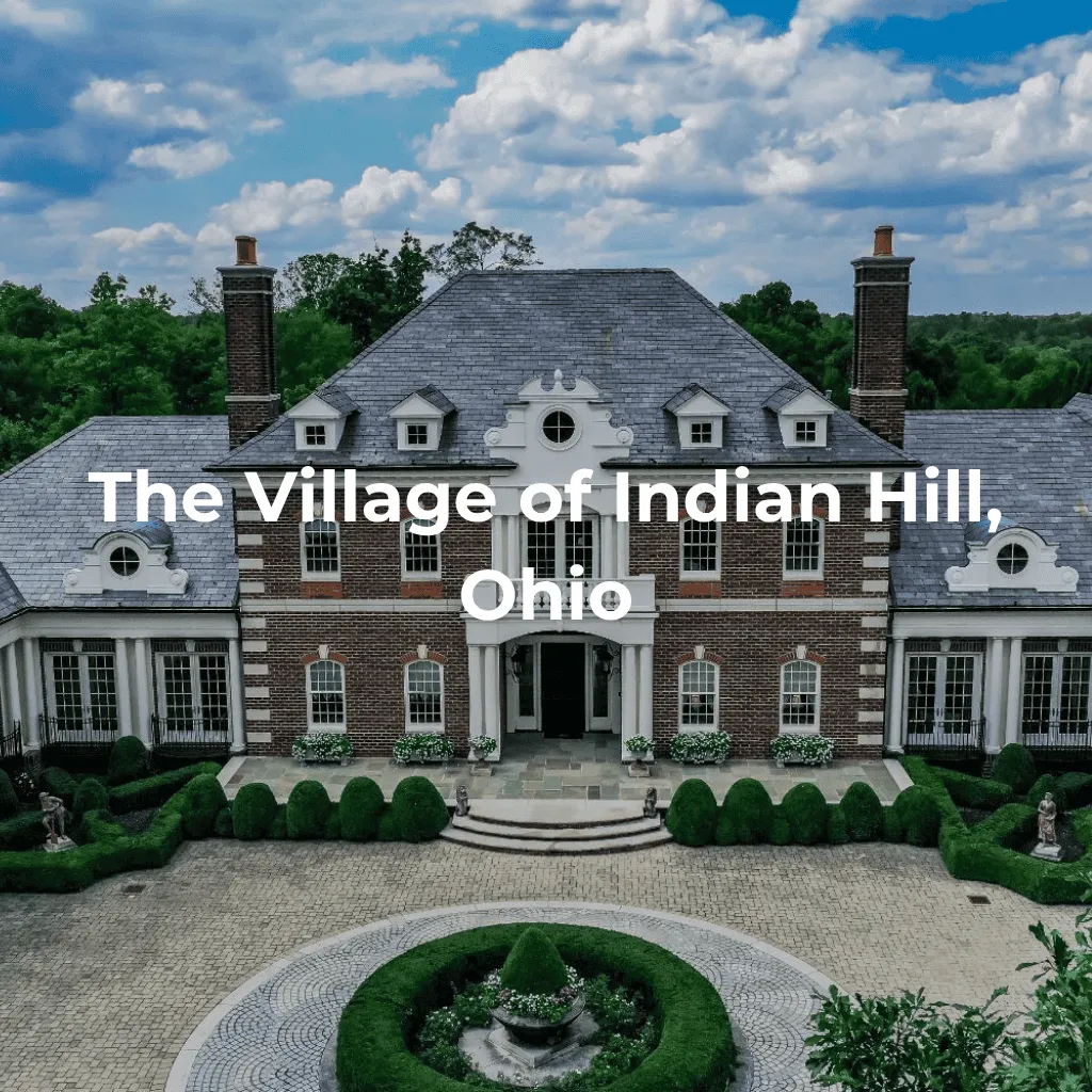 Living in Indian Hill, Ohio - an exclusive community of stately homes on expansive lots surrounded by green space.