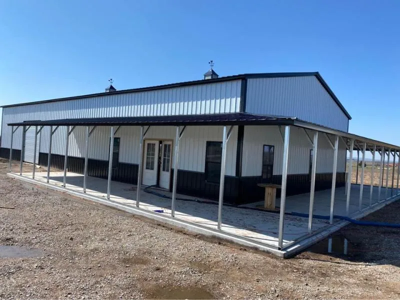 Modern metal building in Wichita Falls designed for storage, workshops, and agricultural needs