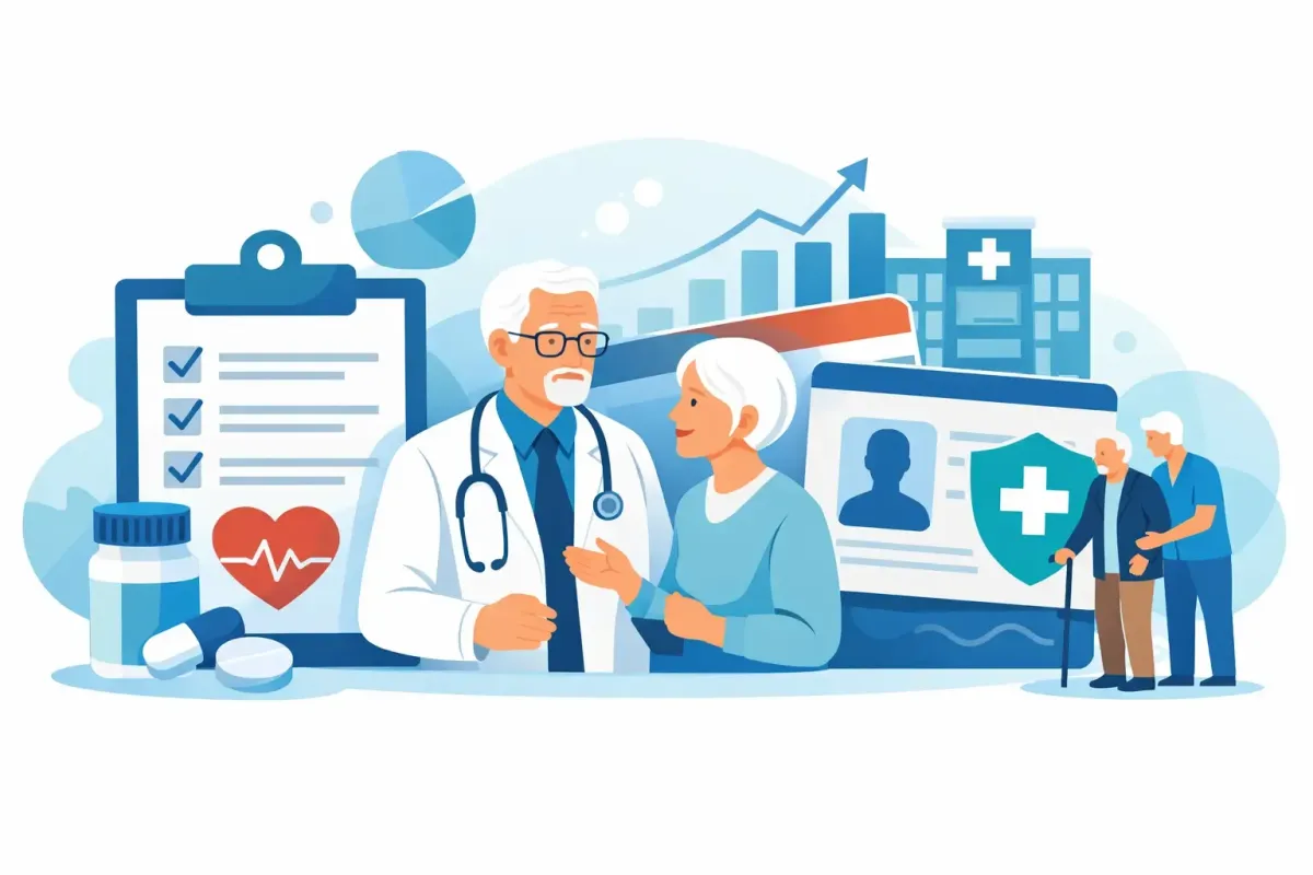 Image of physician and patient