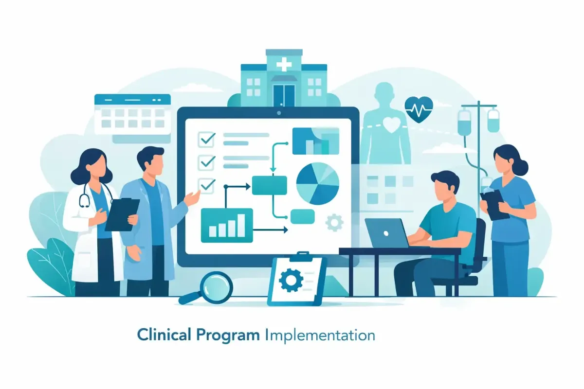 Image of staff implementing new clinical program