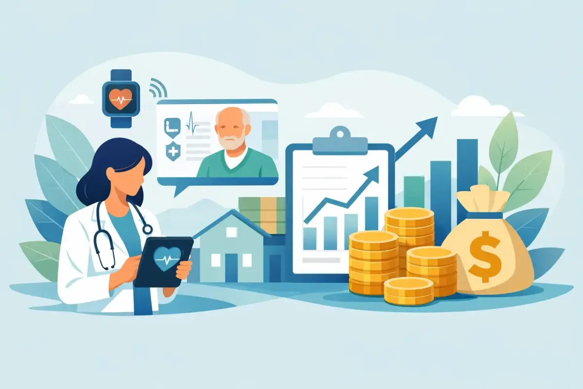 Image of RPM revenue example for primary care practices
