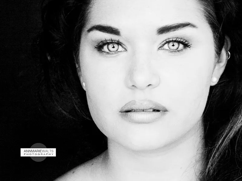 Editorial black and white portrait photography by Ann Marie Walts