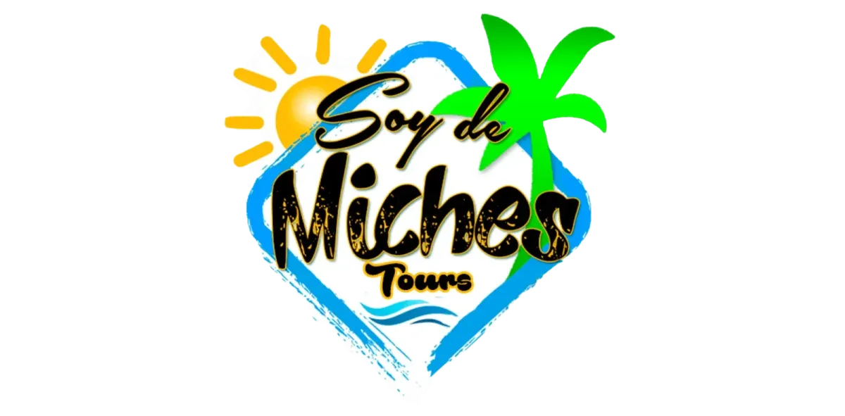 Logo featuring a stylized green leaf shape within a circle, accompanied by the text 'Soy de Miches Tours'.